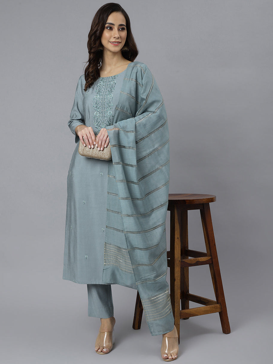 SIYA [XL / 42] - Straight cut kurti set