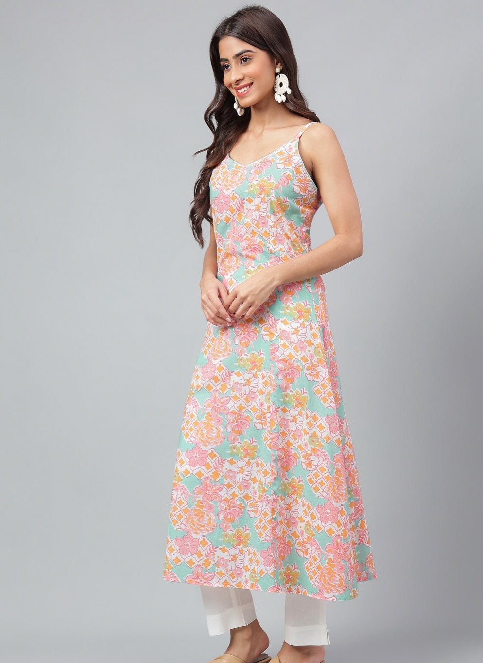 JIYANA [S / 36] - A-Line cut kurti set