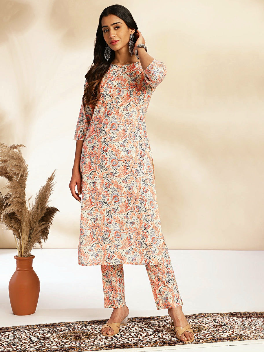 ANIKA [L / 40] - Straight cut kurti set