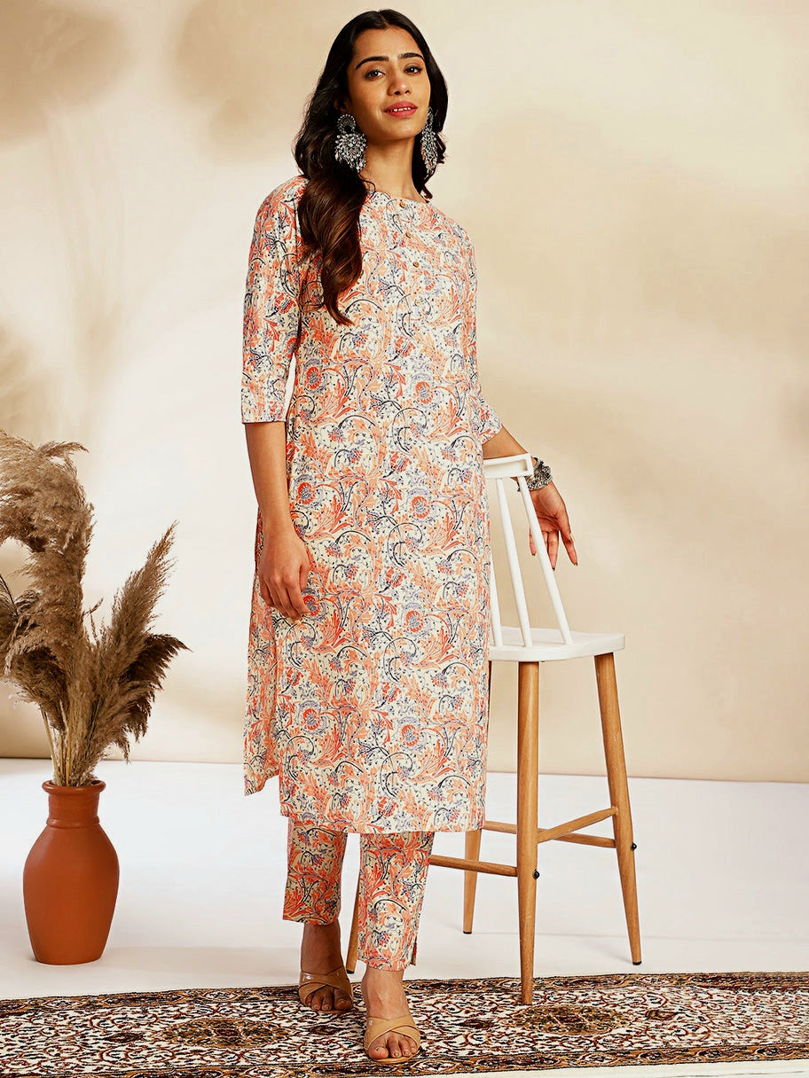 ANIKA [L / 40] - Straight cut kurti set