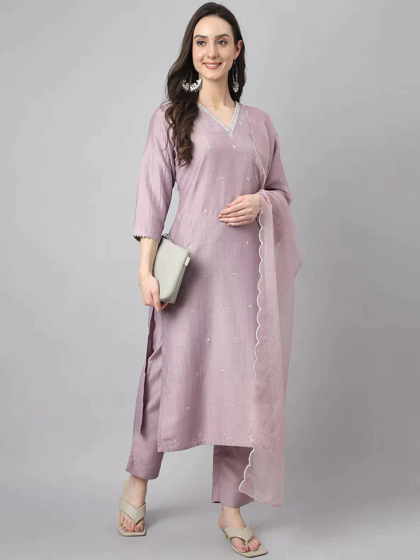 ALEKHYA [M / 38 - L / 40] - Straight cut kurta set