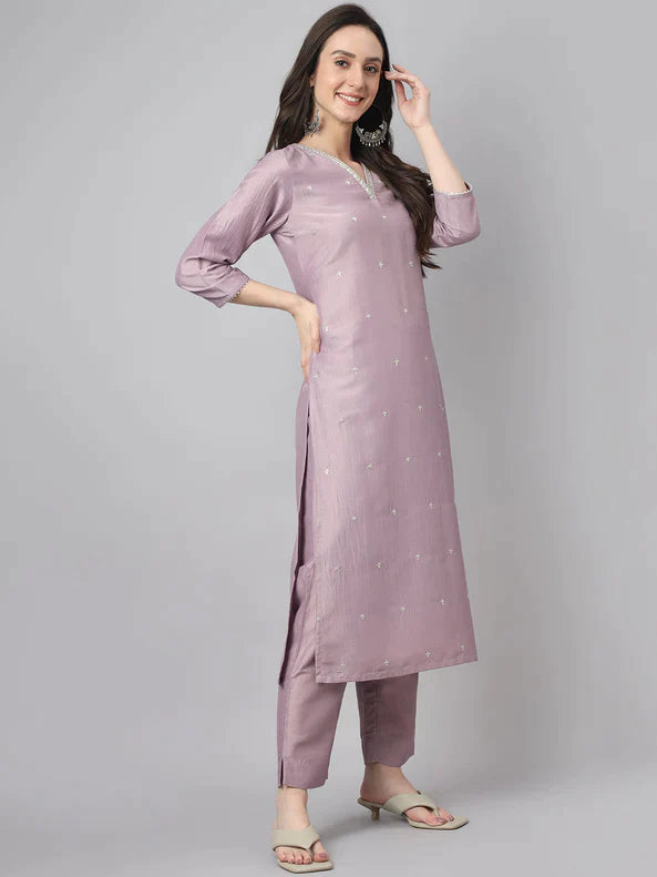 ALEKHYA [M / 38 - L / 40] - Straight cut kurta set