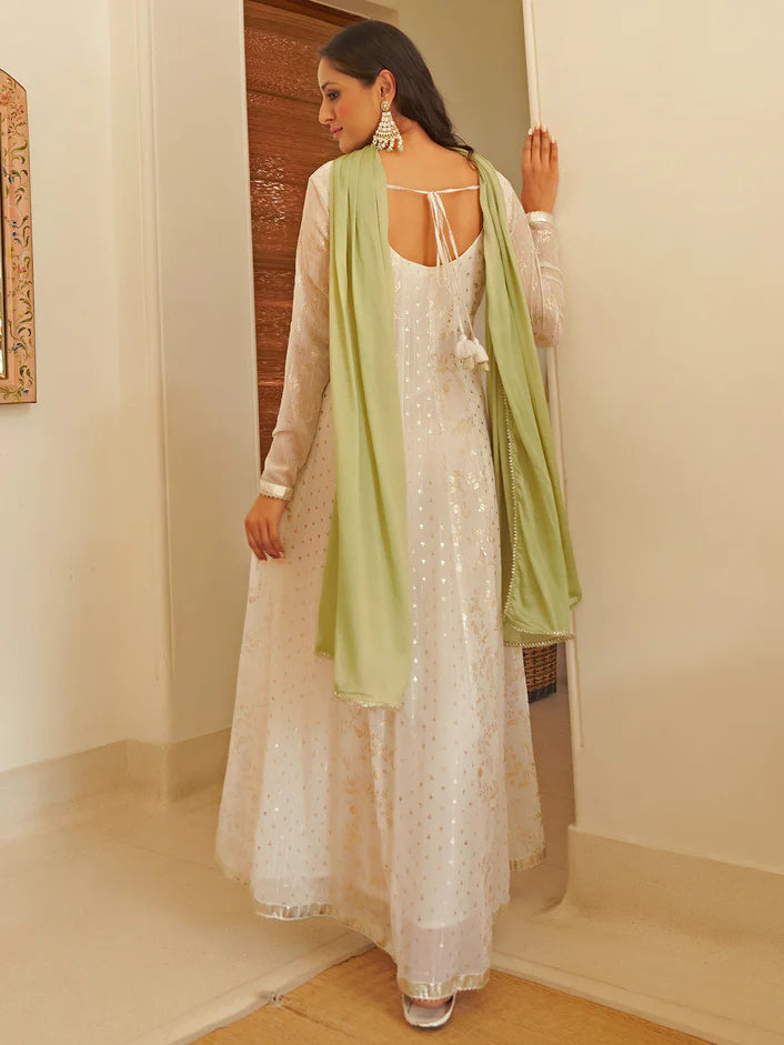 MADHURI [L / 40] - Maxi kurti + Shawl