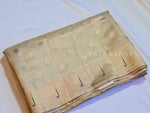 Load image into Gallery viewer, Tissue Semi Silk Saree x Paithani Inspired Motifs : Gold
