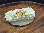 Load image into Gallery viewer, Hairclip - JASMINE x KOLAM (Light Green x Lilac)
