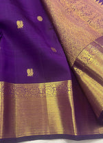 Load image into Gallery viewer, MAYURA LEELA - Pure Kanjivaram Silk Saree with Gold Zari
