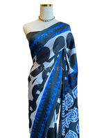 Load image into Gallery viewer, Printed Satin Saree - Retro Muse
