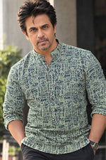 Load image into Gallery viewer, ARJUN [M/38] - Men Short Kurta Top
