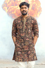 Load image into Gallery viewer, AADHI [XL/42] - Men Mid Length Kurta Top
