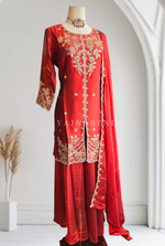Load image into Gallery viewer, TARA [L/40] - Straight Cut Short Kurti Set
