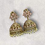 Load image into Gallery viewer, TARA Jhumkas : Rose Quartz
