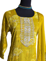 Load image into Gallery viewer, MAHIMA [L/40] - Straight Cut Kurti Set (Mustard)
