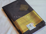 Load image into Gallery viewer, Soft Silk x Gold Zari Saree - Dark Brown
