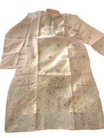 Load image into Gallery viewer, JIIVA [M/38] - (Cream) Men Mid Length Kurta Top
