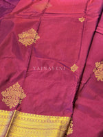 Load image into Gallery viewer, Royal Edit x Semi Soft Silk Gold Zari Saree - Mulberry
