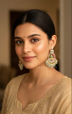 Load image into Gallery viewer, KHUSHI Earrings (Rani x Mint)
