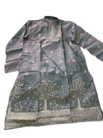 Load image into Gallery viewer, RAVI [S/36] - (Ash Blue) Men Mid Length Kurta Top
