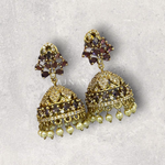 Load image into Gallery viewer, TARA Jhumkas : Amethyst
