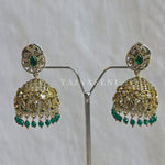 Load image into Gallery viewer, DAVINA Jhumka (Emerald)
