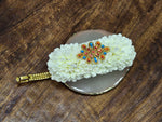Load image into Gallery viewer, Hairclip - JASMINE x KOLAM (Amber x Blue)
