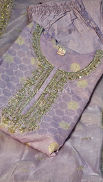 Load image into Gallery viewer, RAVINA [L/40] - Straight Cut Kurti Set (Lavender)
