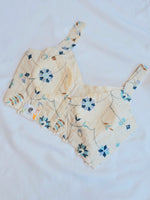 Load image into Gallery viewer, BLUE BLOSSOMS : Readymade blouse
