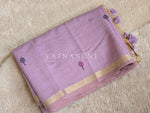 Load image into Gallery viewer, Linen Cotton Saree x Pichwai Tales - Purple
