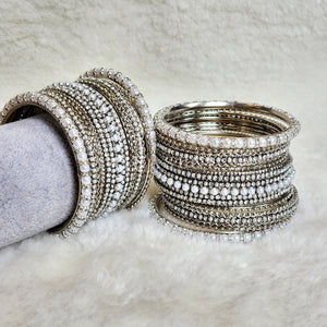 ANJALI bangles set - Silver