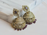 Load image into Gallery viewer, SUNITHA Jhumka (Amethyst)
