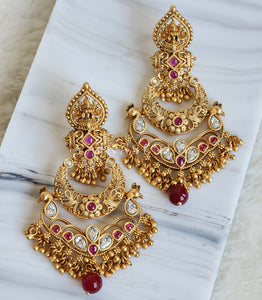 DIVYASRI earrings (Maroon)