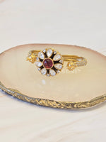 Load image into Gallery viewer, KEOSHA Dual Finger Ring (Ruby)
