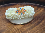 Load image into Gallery viewer, Hairclip - JASMINE x KOLAM (Amber x Blue)
