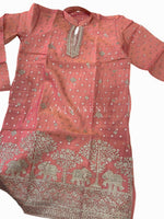 Load image into Gallery viewer, SIDDHARTH MALHOTRA [M/38] - (Coral Pink) Men Mid Length Kurta Top
