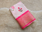 Load image into Gallery viewer, Dola Semi Silk Saree - Gomatha (Soft Pink x Bright Pink)
