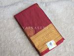 Load image into Gallery viewer, Semi Soft Silk Gold Zari Saree - Rosewood
