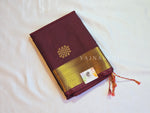 Load image into Gallery viewer, Kolam Motifs x Semi Soft Silk Saree - Maroon

