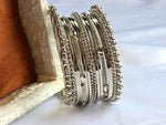 Load image into Gallery viewer, TRISHNA - set of bangles (Silver)
