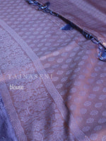 Load image into Gallery viewer, Kubera Pattu Saree - Copper x Purple
