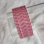 Load image into Gallery viewer, Matte dot Bangles - Pink
