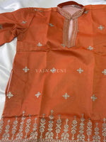 Load image into Gallery viewer, DQ [XL/42] - (Orange) Men Mid Length Kurta Top
