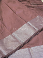 Load image into Gallery viewer, Semi Soft Silk Silver Zari Saree - Rose Taupe
