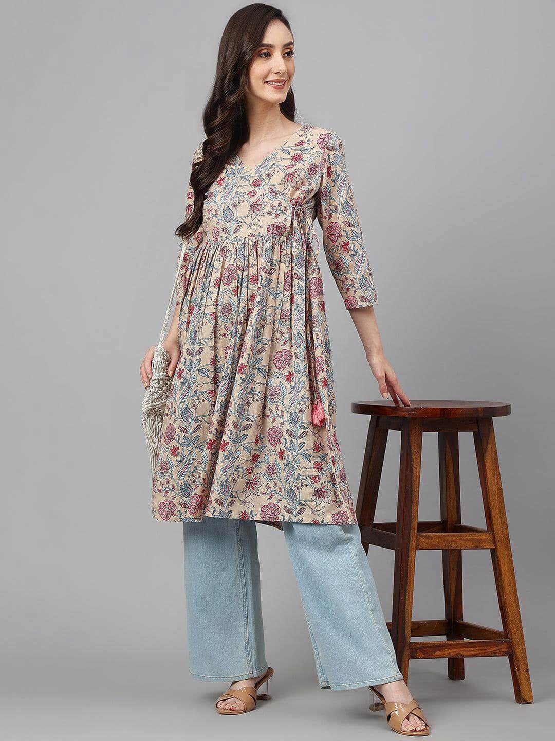 ALIZEH [3XL / 46] - Angrakha kurta top