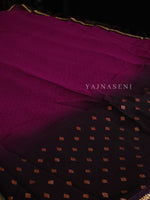 Load image into Gallery viewer, Georgette saree x Glitter prints - Purple x Wine
