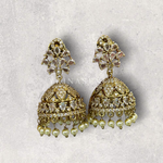 Load image into Gallery viewer, TARA Jhumkas : Crystal
