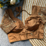 Load image into Gallery viewer, Brown : Readymade blouse [DIVANITA]

