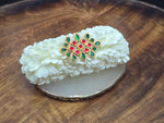 Load image into Gallery viewer, Hairclip - JASMINE x KOLAM (Red x Green)
