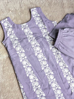Load image into Gallery viewer, PRISHTI [M/38] - Straight Cut Kurti Set (Lavender)
