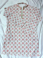 Load image into Gallery viewer, VIKRAM [L/40] - (Pink) Men Mid Length Kurta Top
