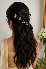 Load image into Gallery viewer, Hair Hook - NEHA (Green)
