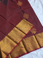 Load image into Gallery viewer, Royal Edit x Semi Soft Silk Gold Zari Saree - Maroon
